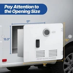 Ranein 15"X18" Rv Tankless Water Heater Door Kit (white) Model# RA65-1518 New. Price: $57.00.