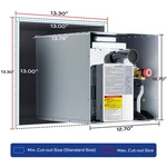 Orbek Rv Tankless Water Heater 3.5 Gpm 60,000 Btu On-demand Instant Hot New. Price: $239.99.